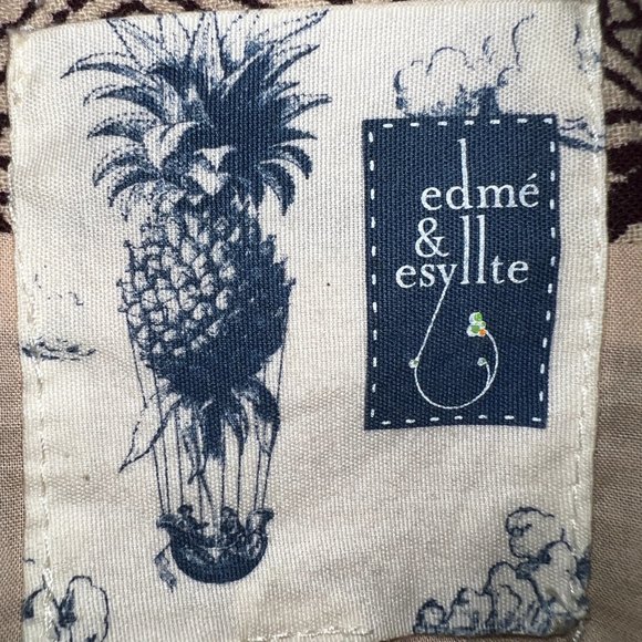 Edme & Esyllte for Anthropologie Strapless Aztec Print Maxi Dress Size 2 - Picture 4 of 12